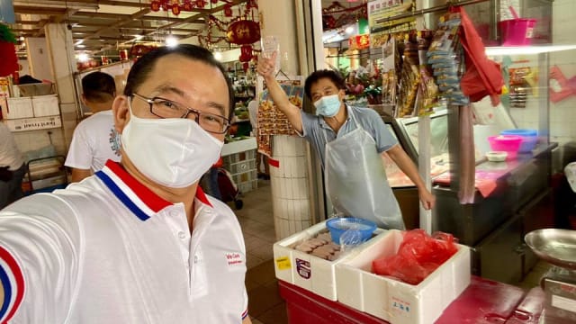 【冠状病毒19】以安全距离大使身份巡视巴刹引争议 谢健平作出回应