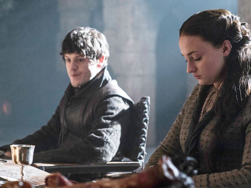 Game of Throne's Ramsay Bolton (left) and Sansa Stark. Photo: HBO