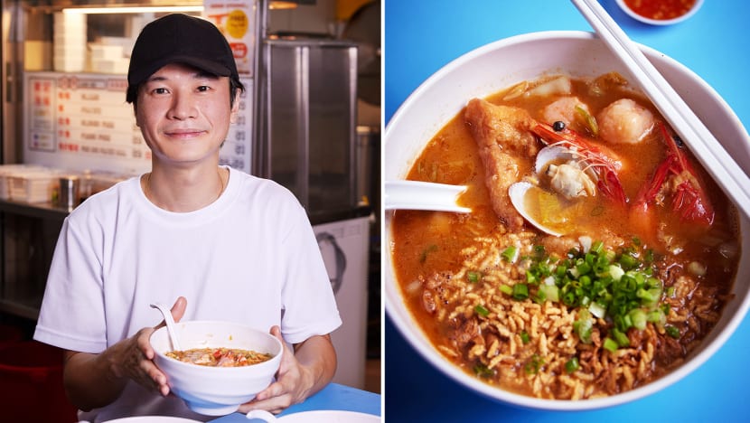Seafood Paradise Chef Opens Hawker Stall Serving Pao Fan With Soup That Tastes Like Prawn Mee