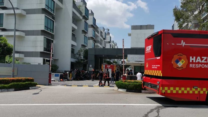 Residents evacuated from Woodlands condo after spill involving substances common in pesticides Residents evacuated from Woodlands condo after spill involving substances common in pesticides