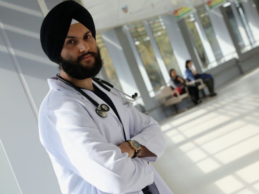 Mr Sukhdeep Singh, a Sikh medical student, hopes to smash stereotypes at work and in society.