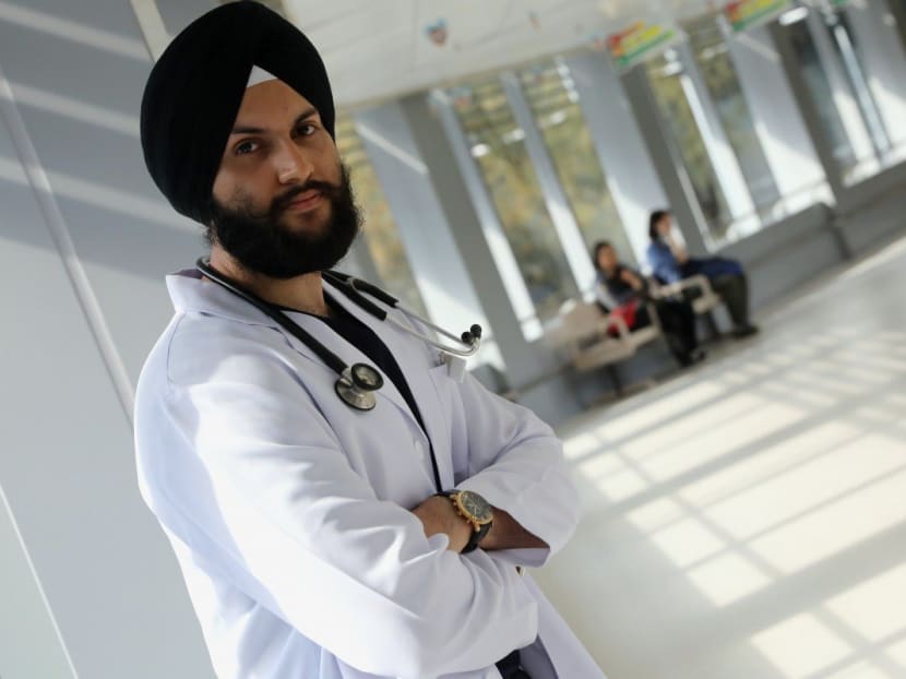 Mr Sukhdeep Singh, a Sikh medical student, hopes to smash stereotypes at work and in society. Mr Sukhdeep Singh, a Sikh medical student, hopes to smash stereotypes at work and in society.