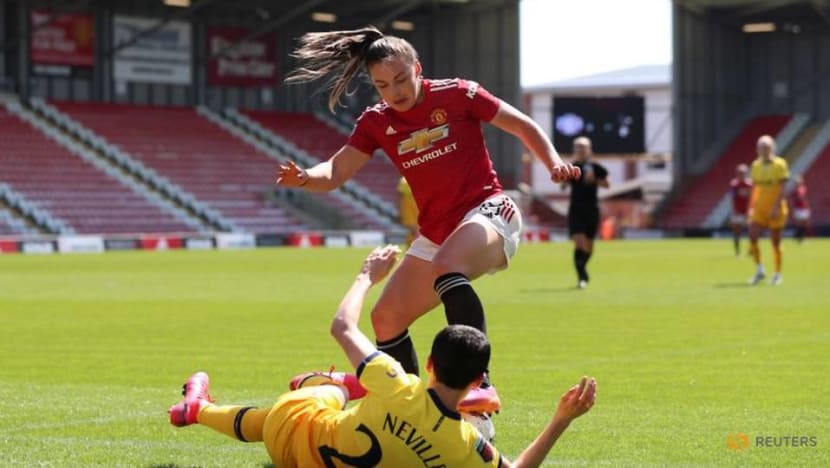 Football: Man United thrash Spurs in WSL to keep European hopes alive Football: Man United thrash Spurs in WSL to keep European hopes alive