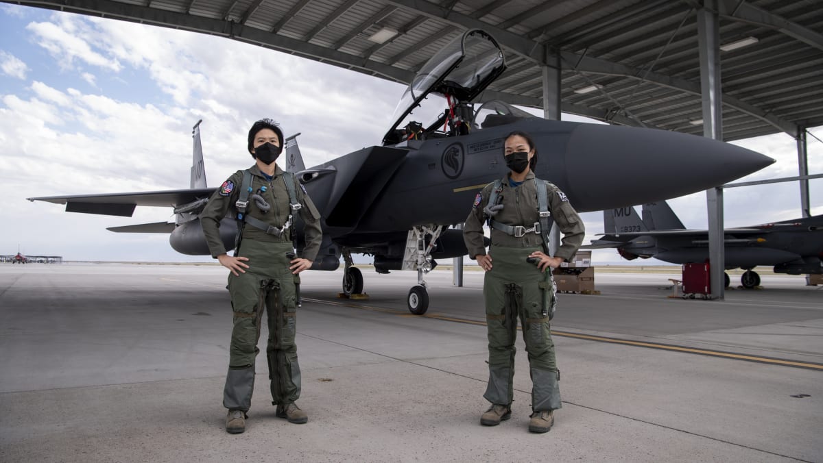 First All Female F 15sg Fighter Crew Say They Make A Good Team Cna