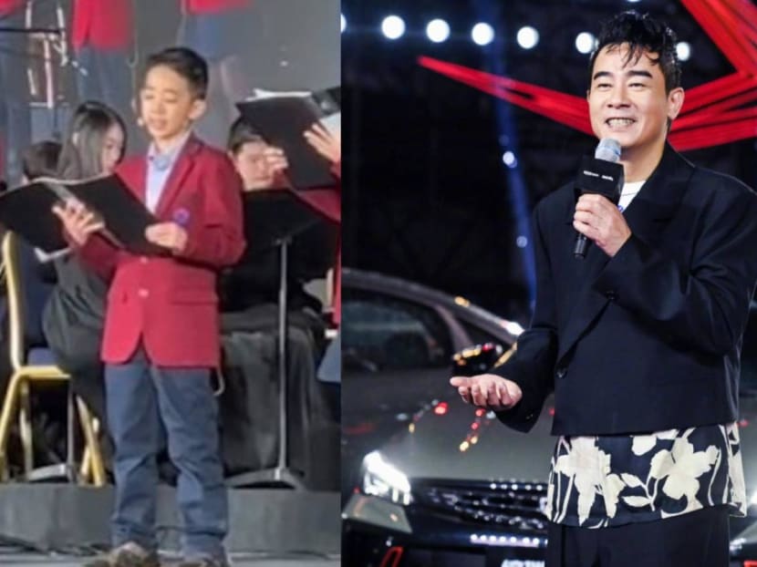 Jordan Chan’s 9-Year-Old Son Has Enough Stage Presence To Rival His Famous Dad, Say Netizens