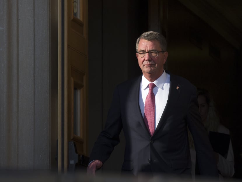 US Defense Secretary Ashton Carter, seen here exiting the Pentagon, has said he will want to impress upon Turkish leaders to recognise Iraqi sovereignty. Photo: AP