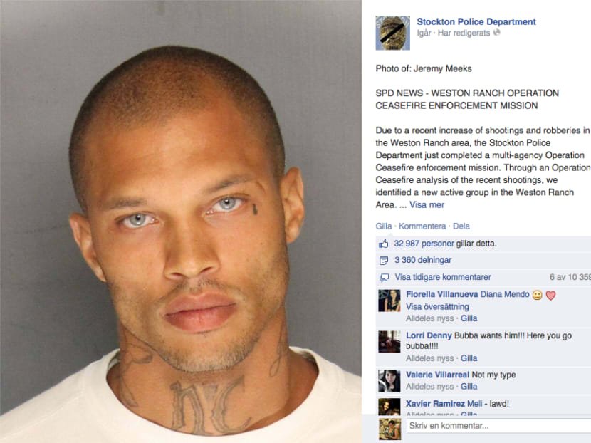 A screenshot of the photo shared to the Stockton Police Department's Facebook page