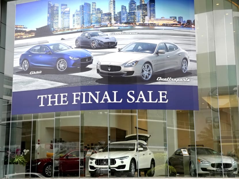 Hong Seh Motors showroom. They are the Maserati dealer in Singapore. Photo: Nuria Ling/TODAY