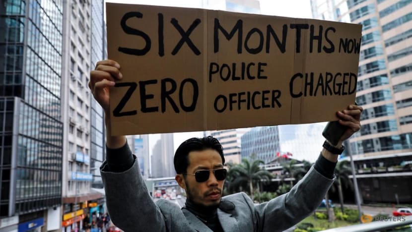 Hong Kong protesters mark six months since first major clash with police Hong Kong protesters mark six months since first major clash with police