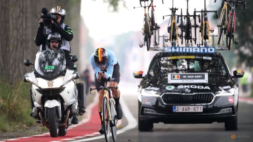 Cycling: Ganna breaks Belgian hearts to retain time trial title Cycling: Ganna breaks Belgian hearts to retain time trial title