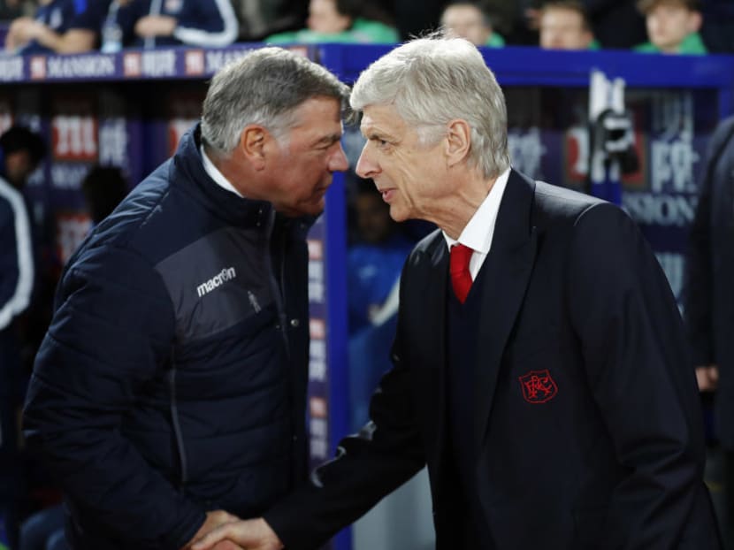 Sam Allardyce (left) has already got the better of Arsene Wenger (right), Antonio Conte and Jurgen Klopp this season. Can he do the same to Pep Guardiola. Photo: Reuters. All other photos in this report: Reuters, Getty IMages