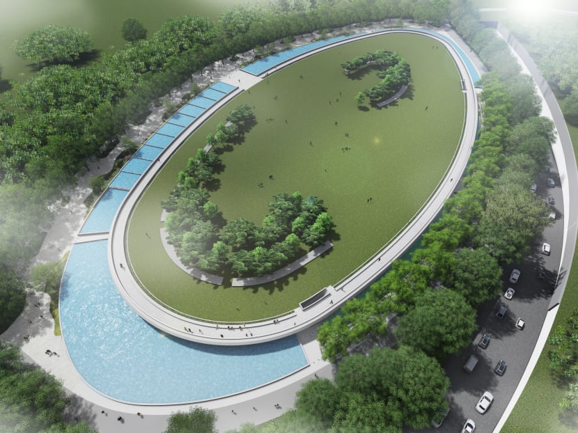 The Keppel Marina East Desalination Plant, said to be the first of its kind in the world, will be capable of treating both seawater and freshwater. Photo: Artist's impression/Keppel