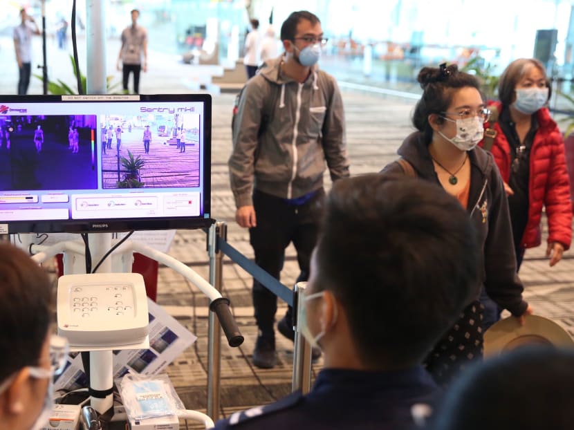 Travellers at Changi Airport's Terminal 3.