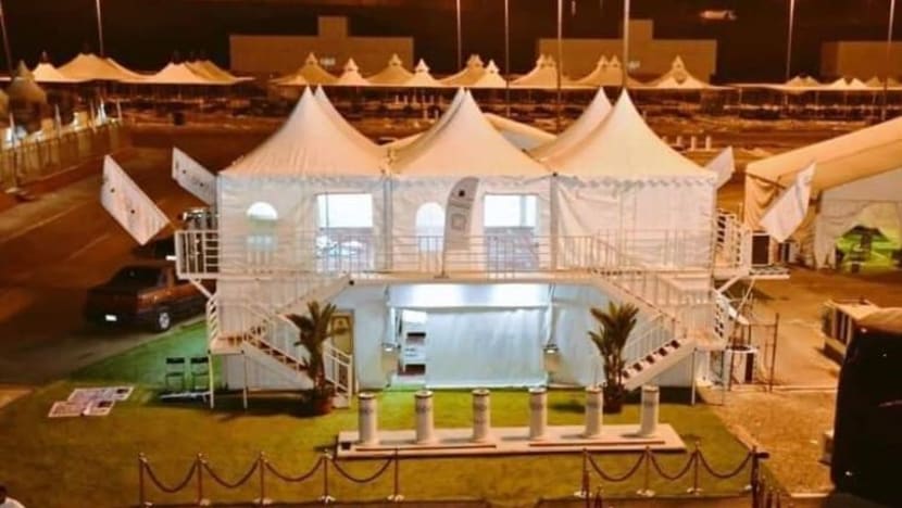 Khemah cantik berbilang tingkat dipasang bagi jemaah haji di Mina tahun ini