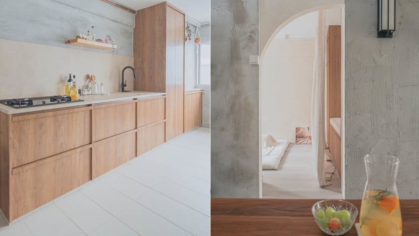 Before & After: A 3-Room Flat’s $50K Renovation Transformed It Into A Minimal Wabi-Sabi Home