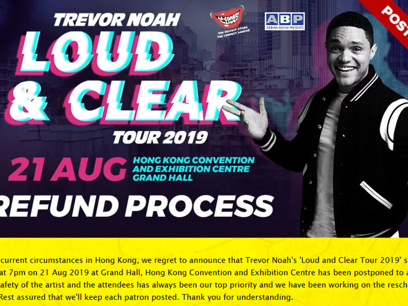 Comedian Trevor Noah had made references to the Hong Kong protests when performing in Singapore on Aug 19, 2019.
