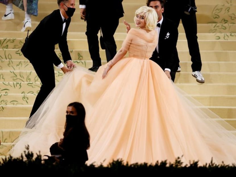 Gold armor for Lil Nas X, all black for Kim Kardashian at Met Gala Gold armor for Lil Nas X, all black for Kim Kardashian at Met Gala
