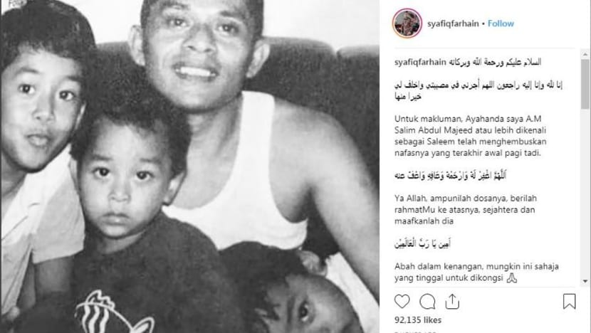 Anak Saleem terima hampir 10,000 ucap takziah di Instagram