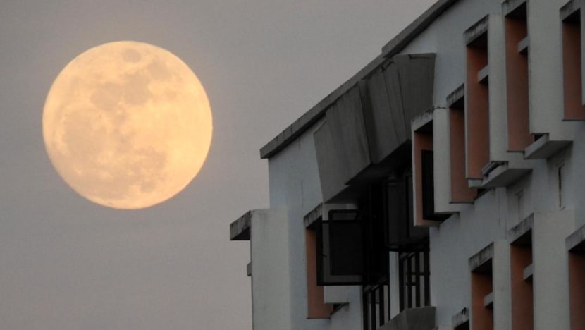 Final supermoon of 2022 illuminates night sky over Singapore Final supermoon of 2022 illuminates night sky over Singapore