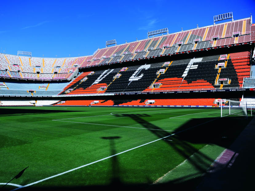 The Mestalla Stadium, Valencia’s home ground. The club last won the Spanish league title in 2004. Photo: Getty Images