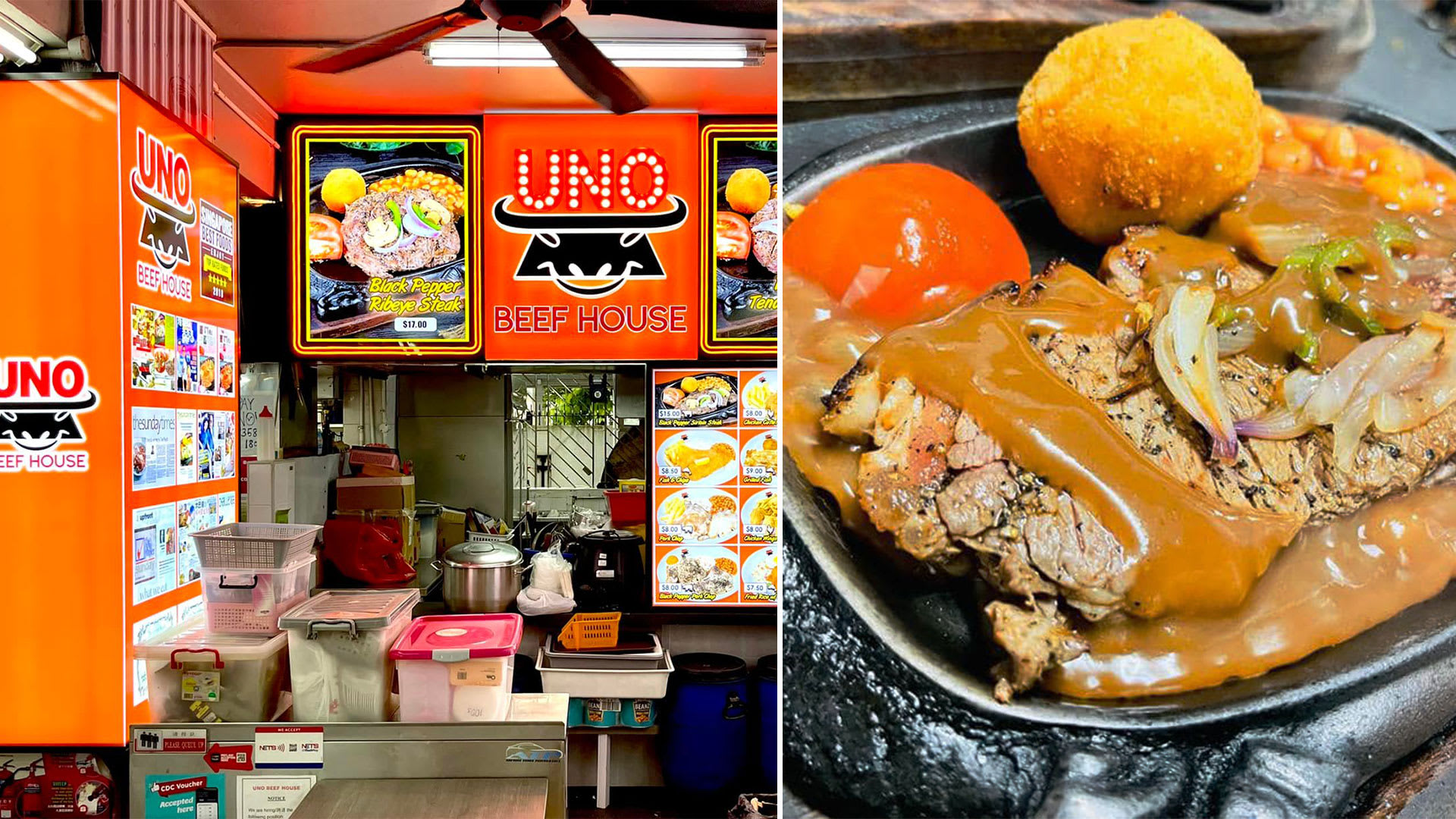 Toa Payoh’s Popular Uno Beef House Relocates To New “Hermès Orange” Stall Toa Payoh’s Popular Uno Beef House Relocates To New “Hermès Orange” Stall