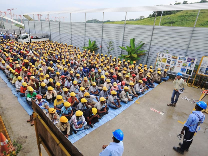 The increase in the foreign worker levy for the construction sector will proceed as planned on July 1, to sustain the momentum for productivity improvement. TODAY file photo