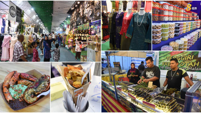 芽笼士乃开斋节市集各类美食服饰目不暇给 8world