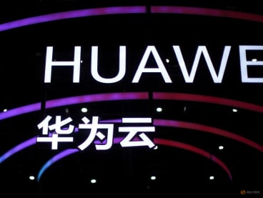 FILE PHOTO: Letterings that form the name of Chinese smartphone and telecoms equipment maker Huawei are seen during Huawei Connect in Shanghai, China, Sept. 23, 2020. REUTERS/Aly Song/File Photo