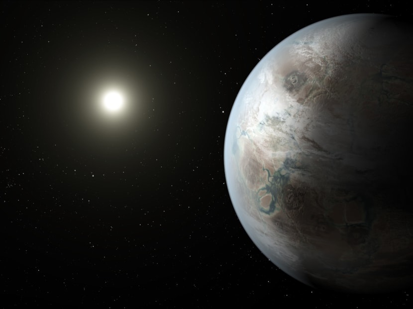 This artist rendering provided by NASA/JPL-Caltech/T. Pyle, taken in 2015, depicts one possible appearance of the planet Kepler-452b, the first near-Earth-size world to be found in the habitable zone of a star that is similar to our sun. Photo: NASA