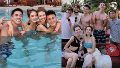 Hong Ling & Nick Teo Went On A Double Date With Edwin Goh & His Ukrainian Girlfriend In Sentosa