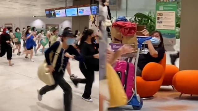 粉丝机场疯追韩男团 网民：在演尸杀列车吗？
