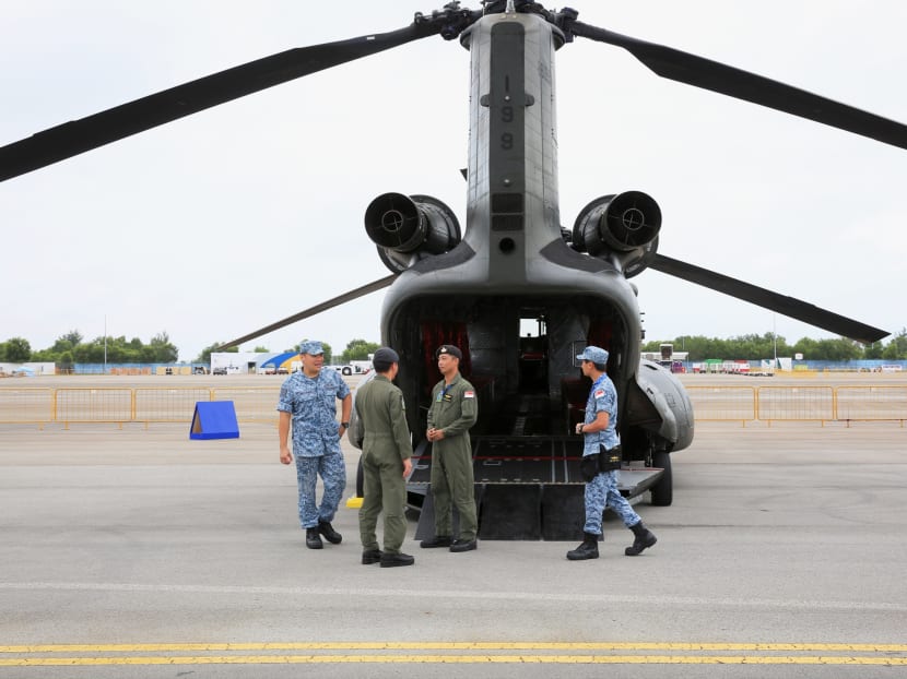 Gallery: New and challenging manoeuvre between RSAF’s F-15SG and Apache helicopter a first for Airshow