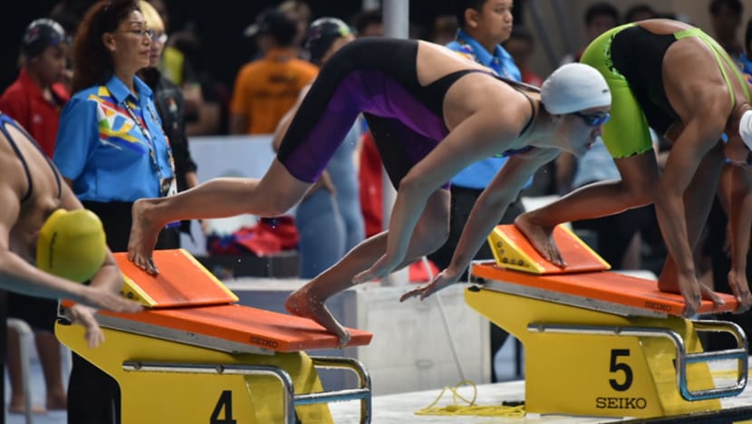 Sukan SEA: Pasukan renang S'pura menang pingat emas dalam perlumbaan berganti-ganti 4x100 meter gaya bebas wanita