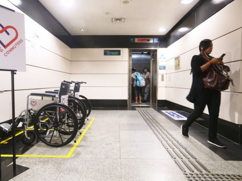 Elderly, disabled commuters get helping hand at Outram MRT TODAY