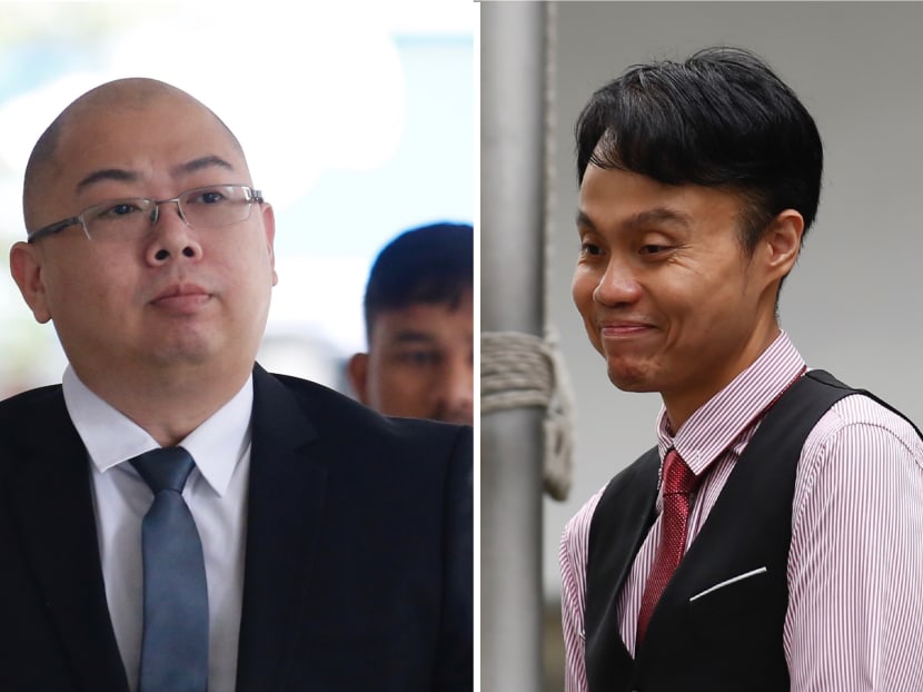 The chief editor of socio-political website The Online Citizen (TOC), Terry Xu Yuan Chen (L) and Daniel Augustin De Costa (R). Both men were  charged with criminal defamation on Thursday.