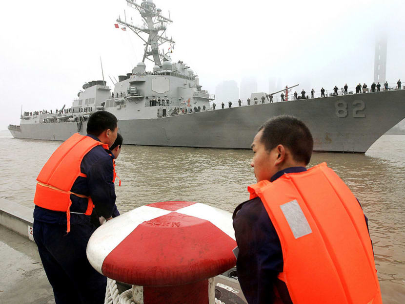 Earlier this week, American destroyer USS Lassen (picture) sailed within about 19km of artificial islands 

that China has built, drawing the ire of the Chinese government, which labelled it a provocative act. Photo: AP