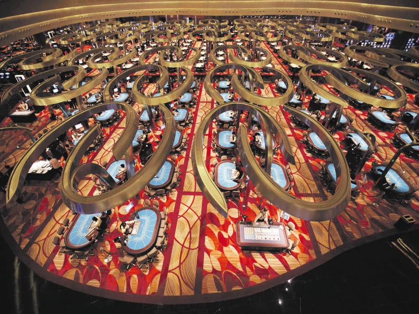 Main gambling floor of MBS casino in Singapore. Photo: Reuters