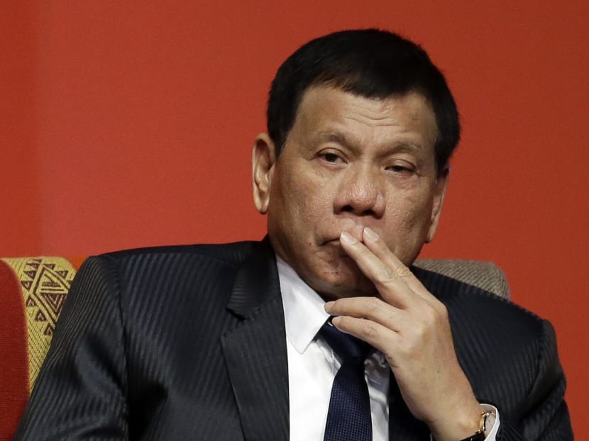 Mr Duterte announced the dismissal of Interior and Local Government Secretary Ismail Sueno at the end of a Cabinet meeting late Monday after asking him some questions, citing loss of trust and confidence. AP file photo