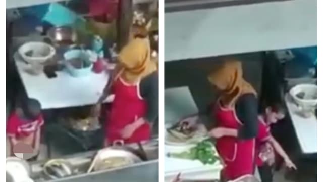 柔佛小贩徒手清理尿渍后备食 网民：脏死了！