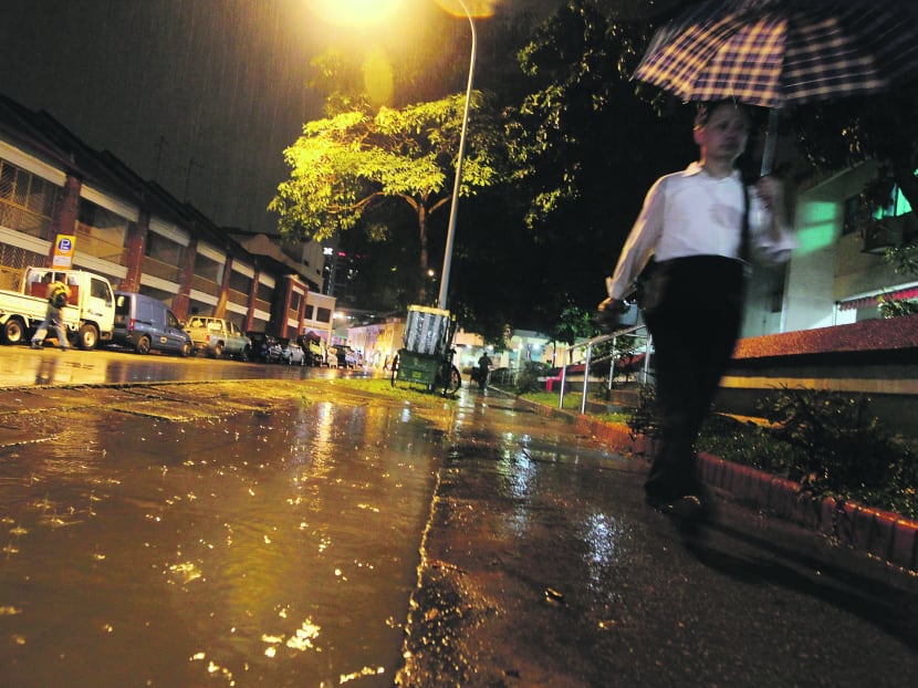 Veerasamy Road was one of the five areas affected by the flash floods yesterday. Photo: Don Wong