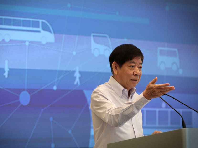 Transport Minister Khaw Boon Wan speaks at the launch of the Land Transport Industry Transformation Map, on Monday (Feb 12) Photo: Jason Quah/TODAY
