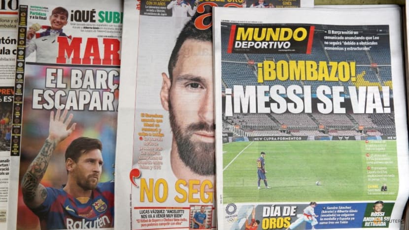 Soccer-Barcelona member files complaints to block Messi move to PSG