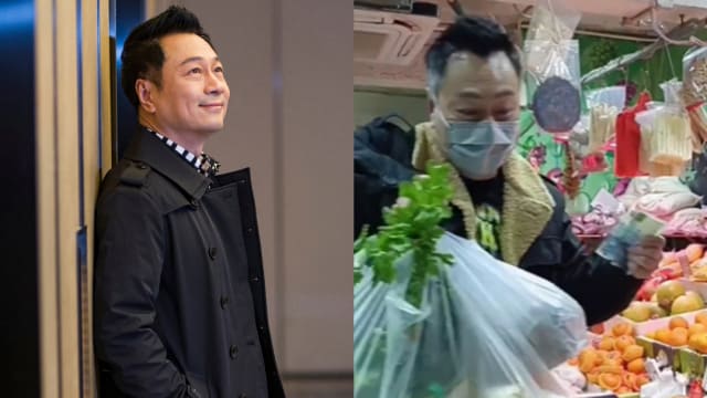 黎耀祥逛菜场　与网友吐槽菜价高