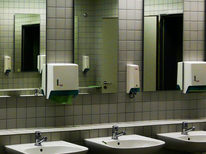 The former teacher recorded at least 128 voyeuristic videos between February 2017 and April 2018, with most of them taken at urinals in toilets or in a condominium's clubhouse toilet. The former teacher recorded at least 128 voyeuristic videos between February 2017 and April 2018, with most of them taken at urinals in toilets or in a condominium's clubhouse toilet.