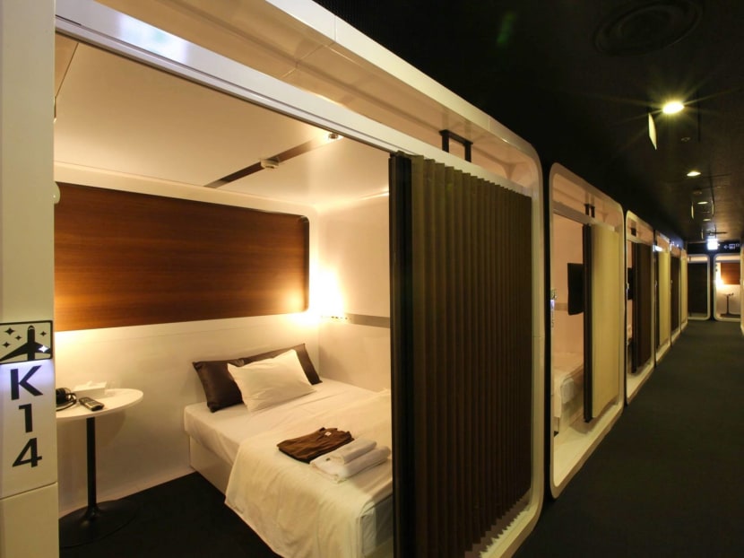 First Cabin's capsule rooms for travellers. Photo: ファーストキャビン FIRST CABIN/Facebook