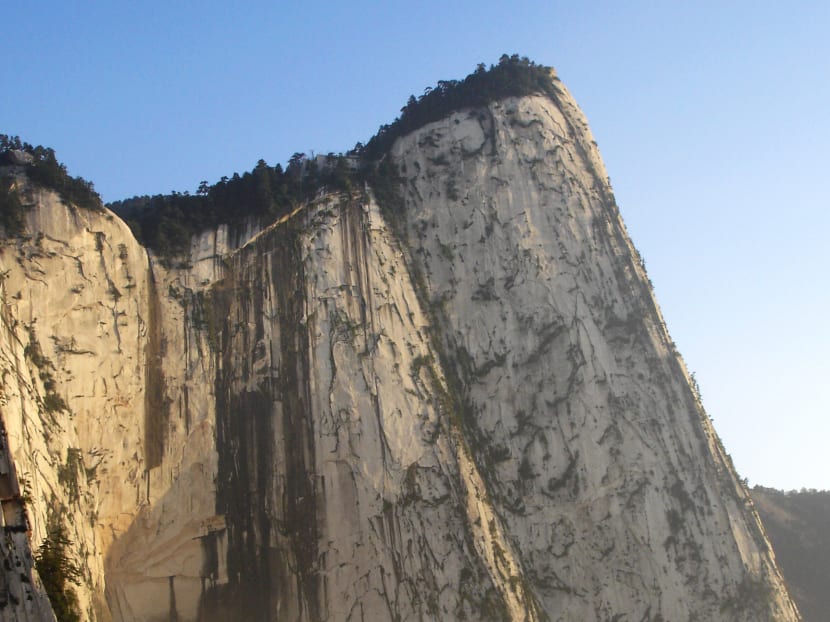 The western peak of Huashan in China’s Shaanxi province, where a woman fell to her death.
