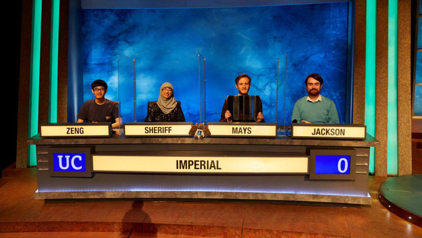 Singaporean student Max Zeng helps Imperial College to become champions of BBC TV's University Challenge