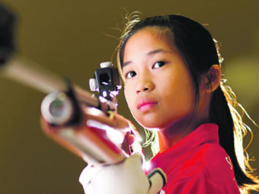 Singaporean shooter Martina Lindsay Veloso. Photo: Singapore Sports School