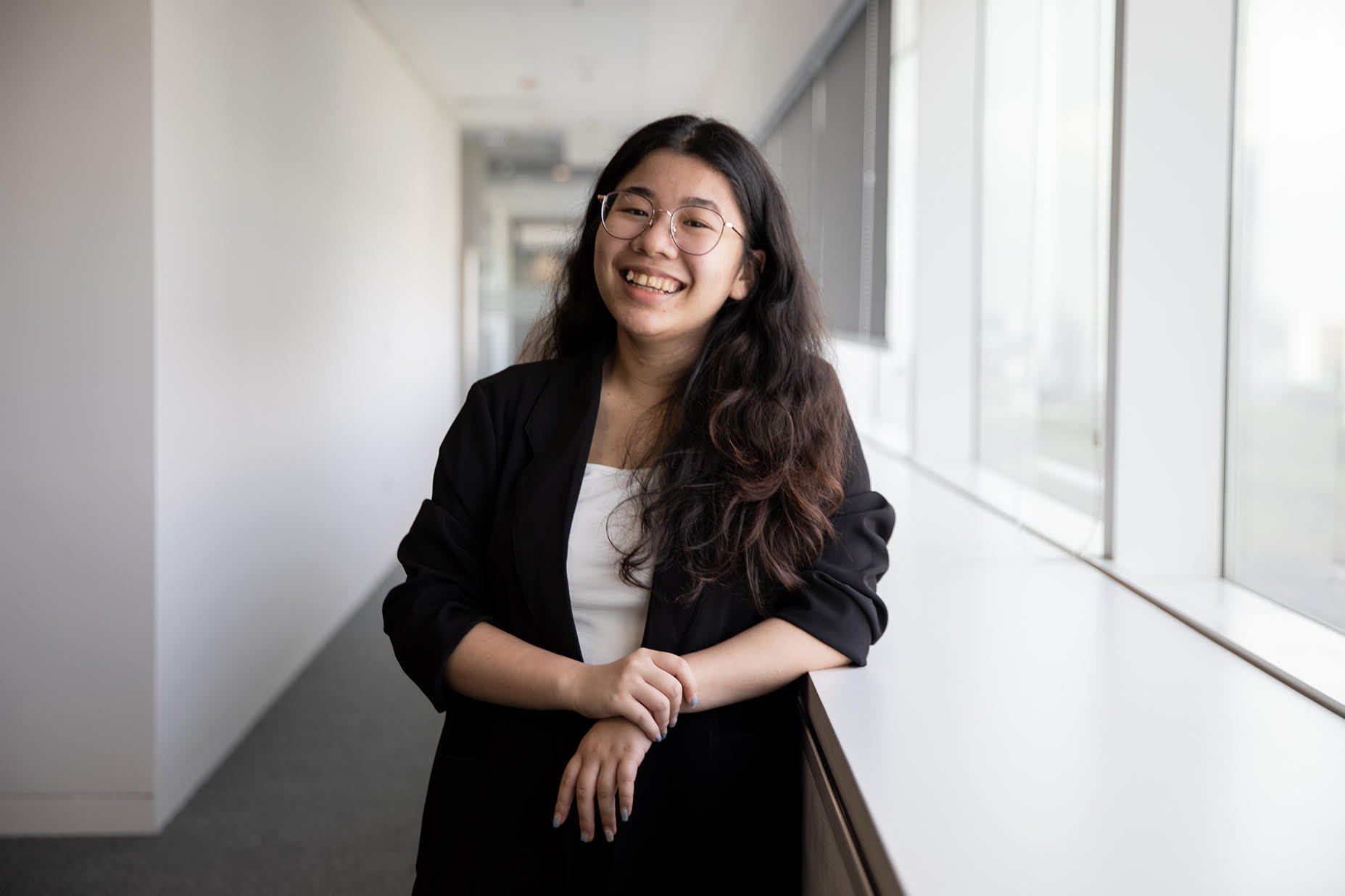 TODAY journalist Loraine Lee, seen here in office on May 27, 2022, had never worked physically in one until April 2022 due to the pandemic. TODAY journalist Loraine Lee, seen here in office on May 27, 2022, had never worked physically in one until April 2022 due to the pandemic.