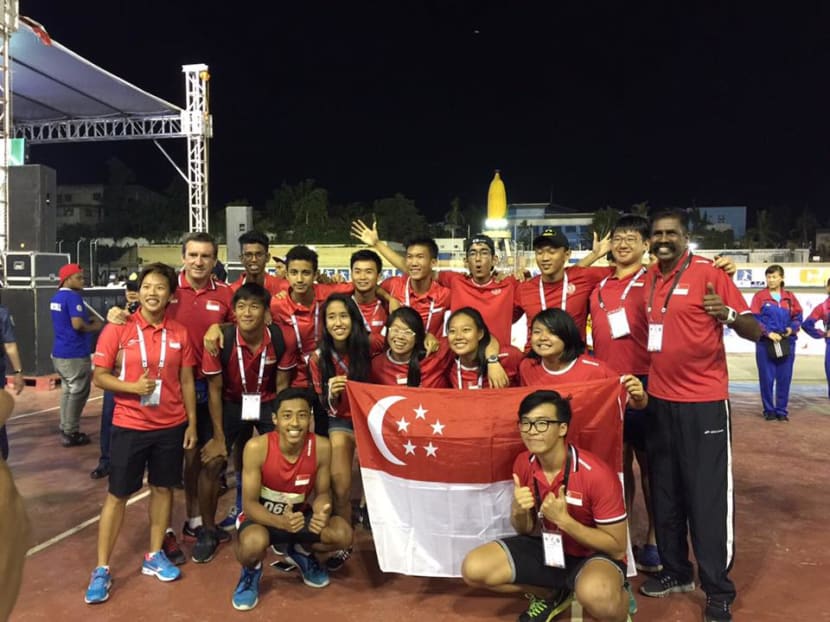 Singapore finished the 12th SEA Youth Athletics Championships with two gold, seven silvers and five bronzes. Photo: Singapore Athletics Facebook page
